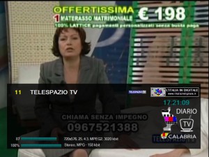 Mux Calabria TV / Telespazio / Studio 3